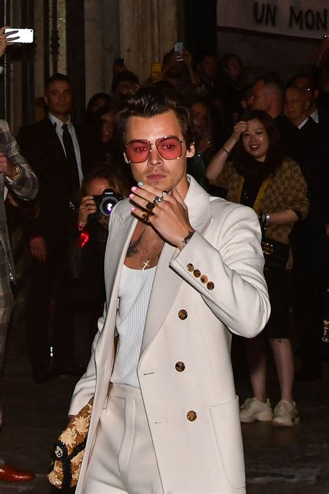 harry styles gucci 2020|harry styles best gucci outfit.